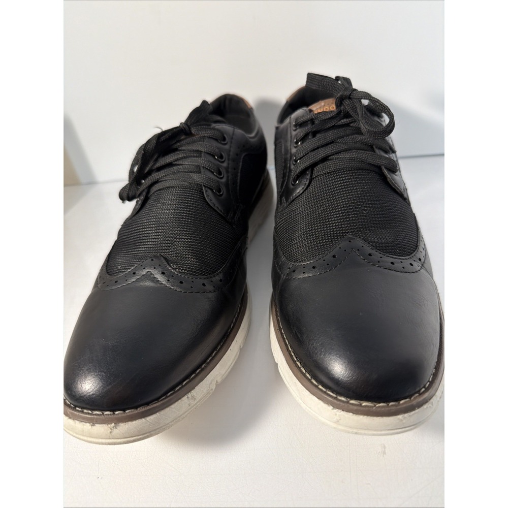LONDON FOG Collection Mens Sneakers Oxford Style  size 11 Lace up Shoes Black - Picture 3 of 16